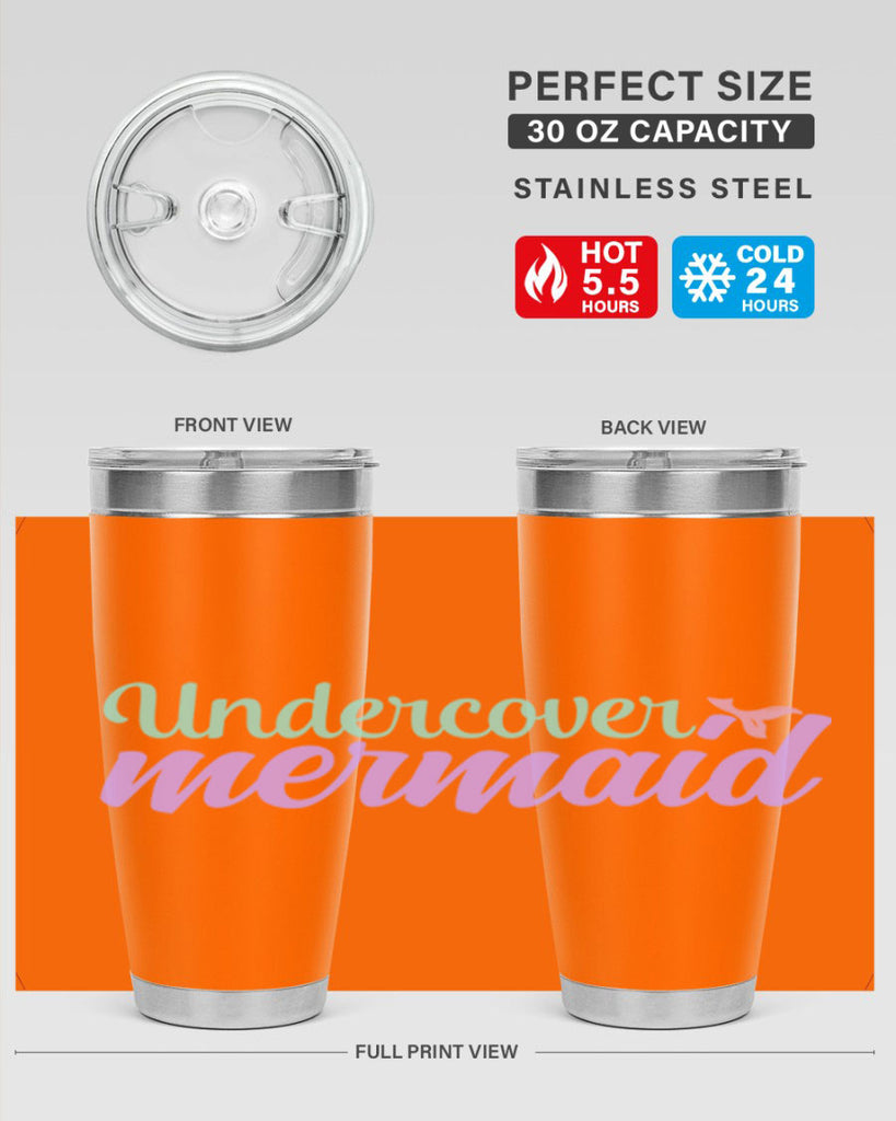 undercover mermaid 8#- mermaid- Tumbler