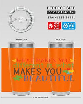 what makes you different is what makes you beautiful Style 3#- autism- Tumbler