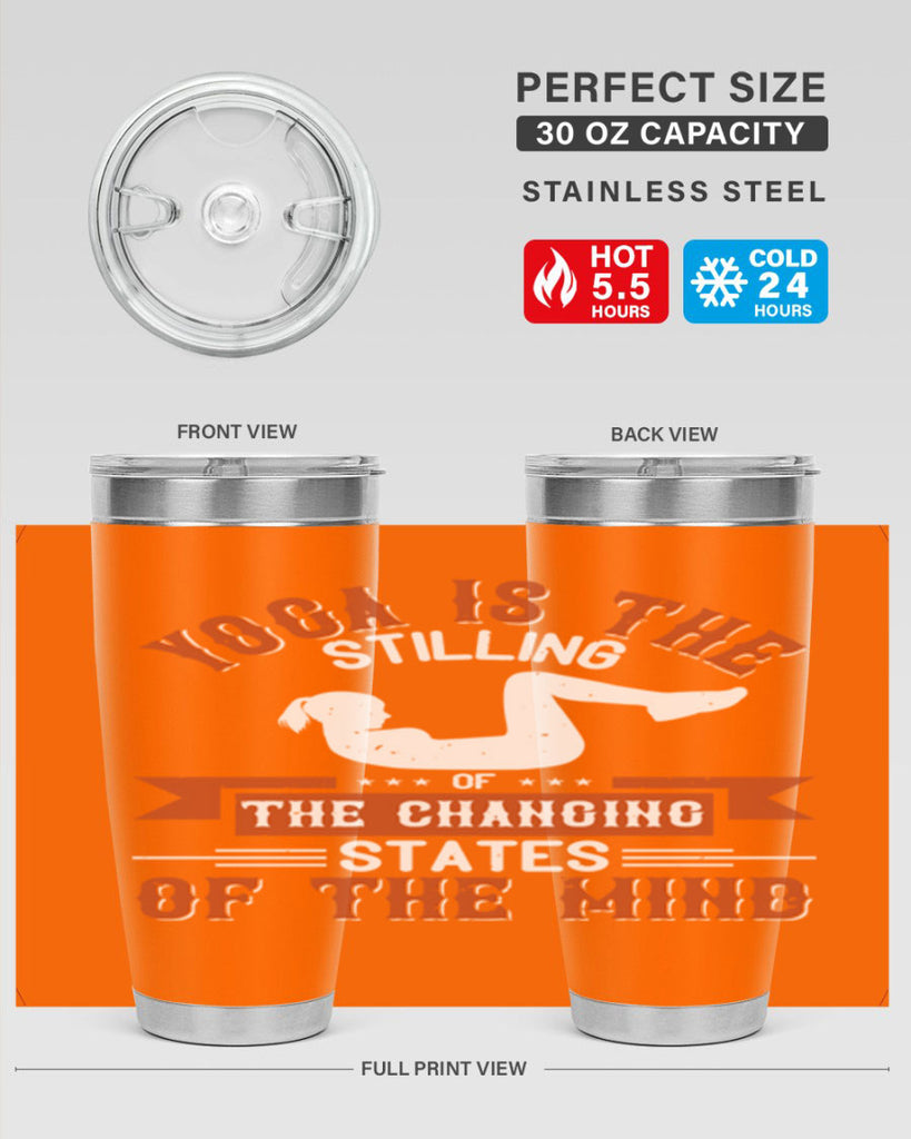 yoga is the stilling of the changing states of the mind 12#- yoga- Tumbler