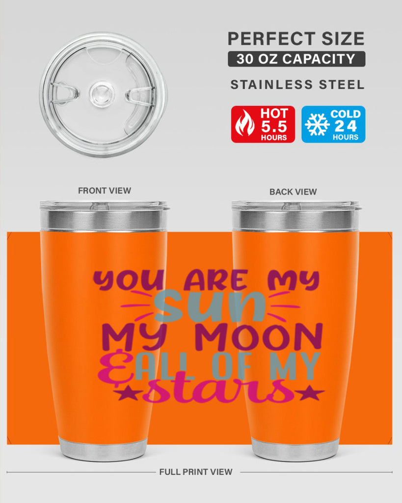 you are my sun my moon all of my stars 5#- family- Tumbler