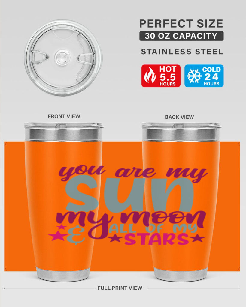 you are my sun my moon all of my stars 6#- family- Tumbler