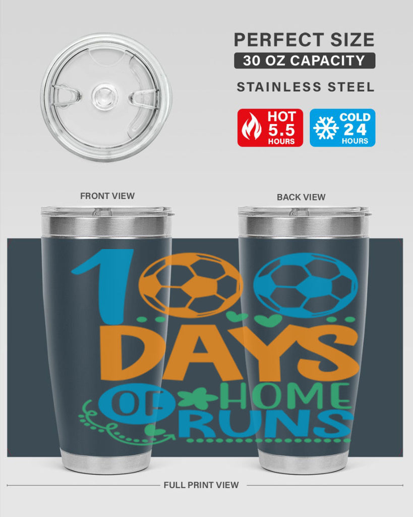 100 days of home runs 19#- 100 days of school- Tumbler