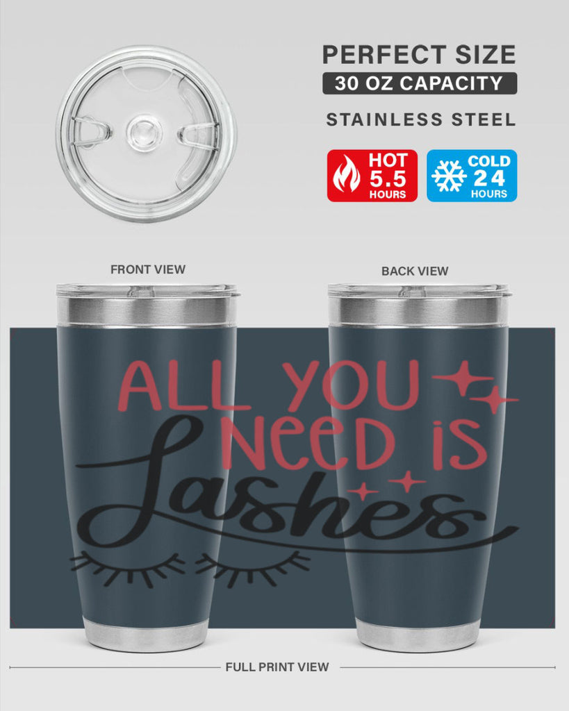 All You Need Is Lashes Style 146#- make up- Tumbler