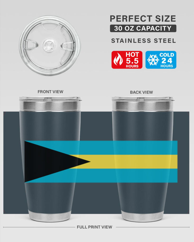 Bahamas 186#- world flags- Tumbler