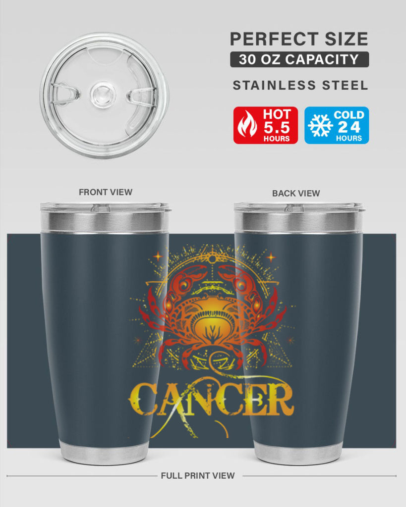 Cancer 163#- zodiac- Tumbler