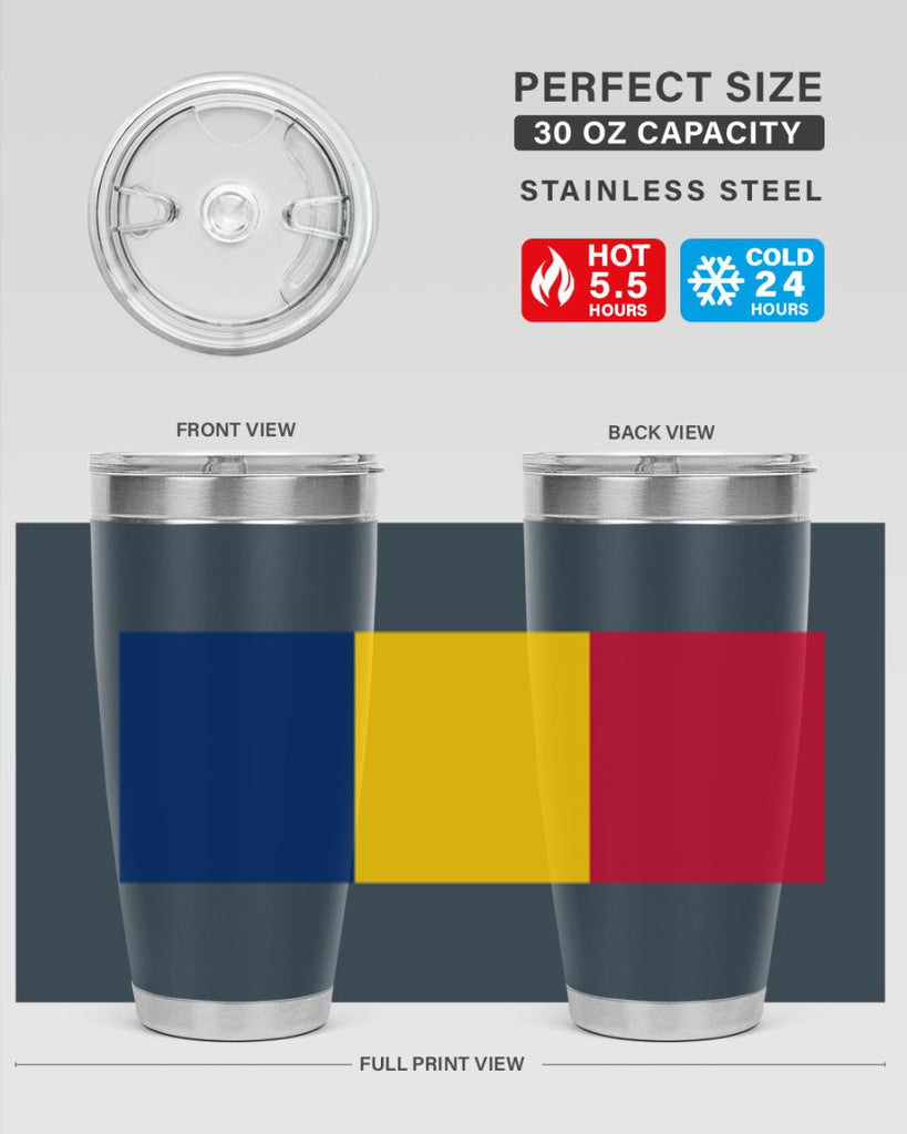 Chad 164#- world flags- Tumbler