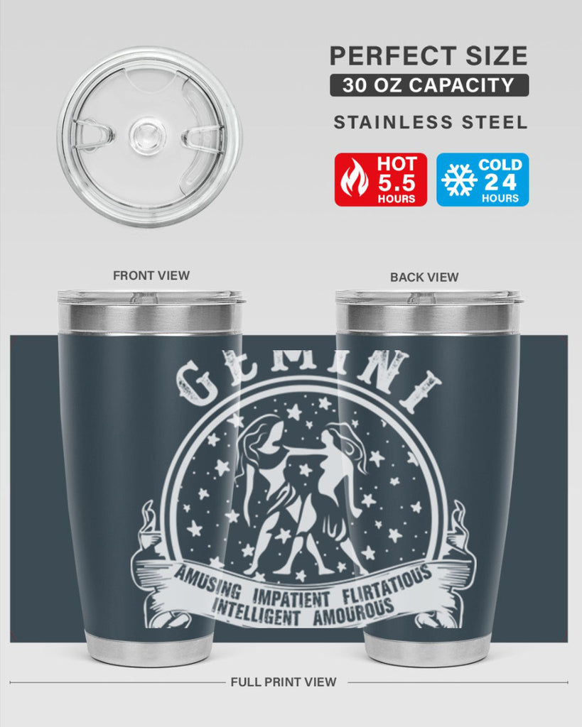 Gemini 10#- zodiac- Tumbler