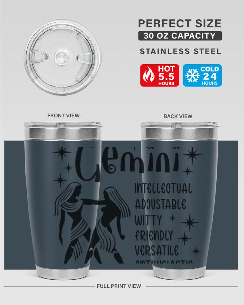 Gemini 217#- zodiac- Tumbler