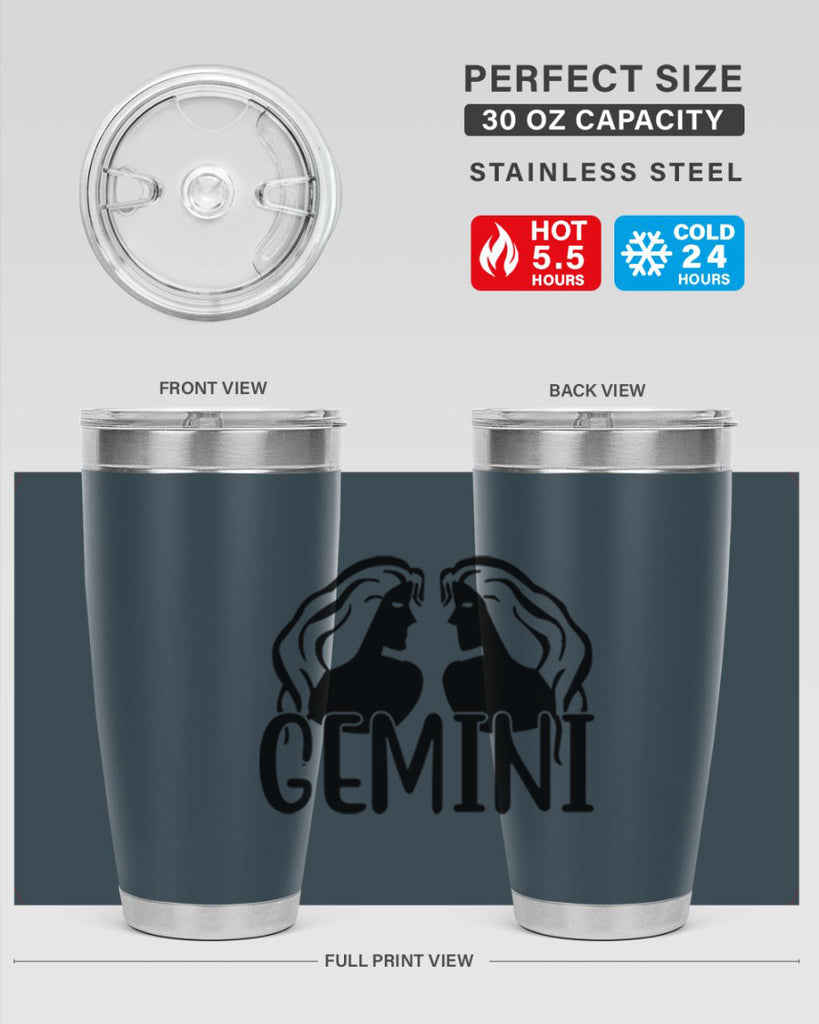 Gemini 227#- zodiac- Tumbler