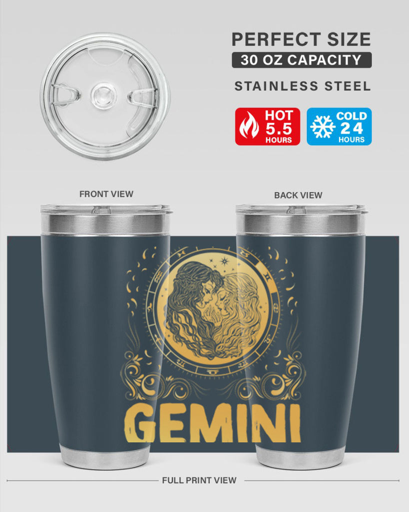 Gemini 234#- zodiac- Tumbler