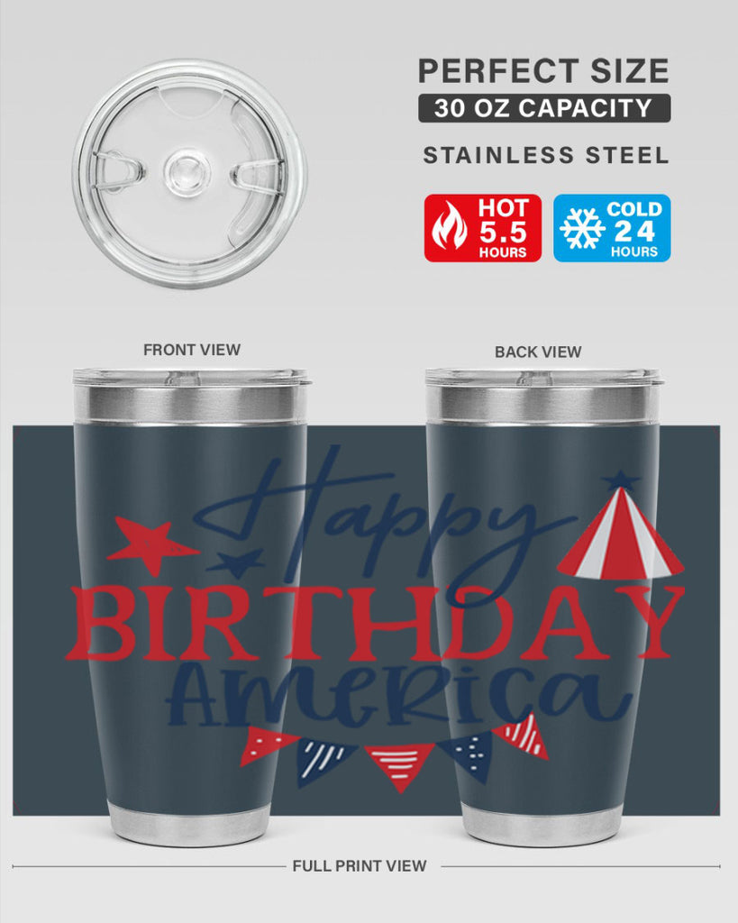 Happy Birthday america Style 30#- Fourt Of July- Tumbler