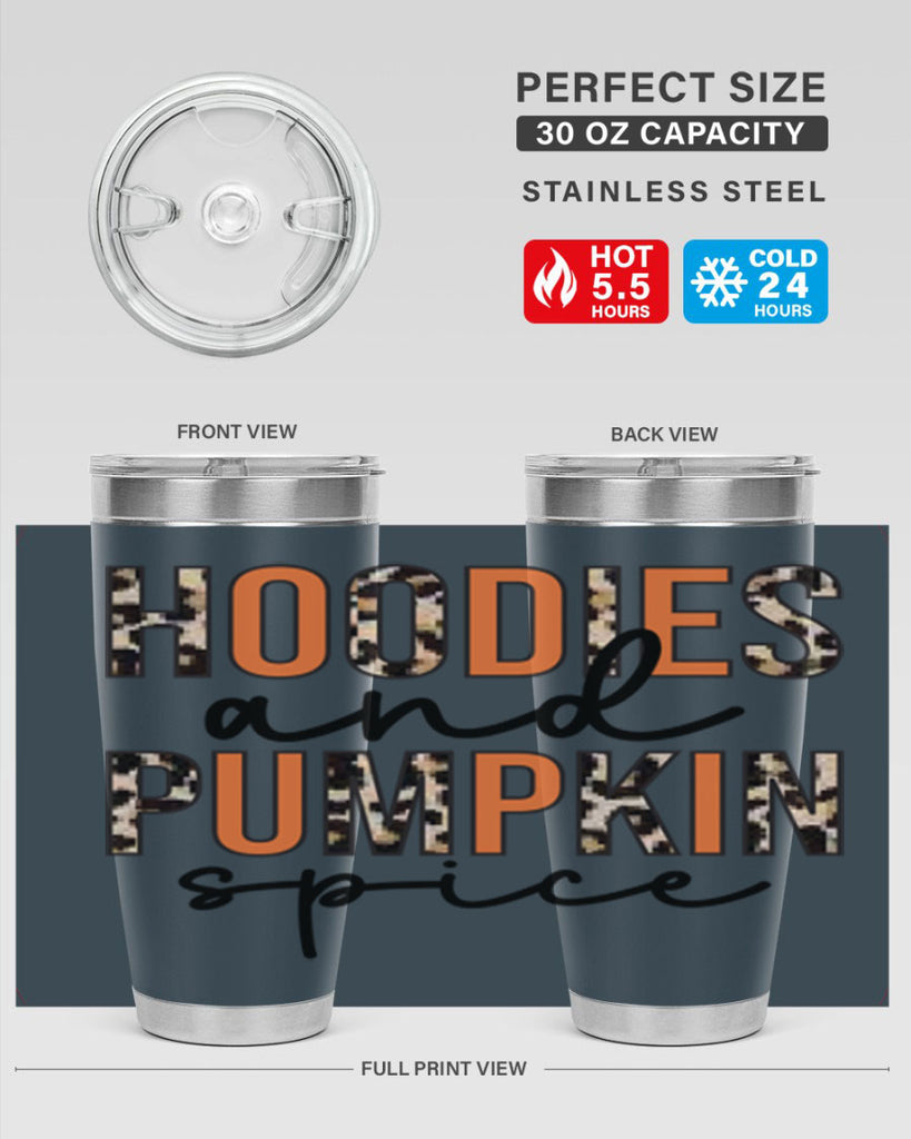 Hoodies and pumpkin spice 317#- fall- Tumbler