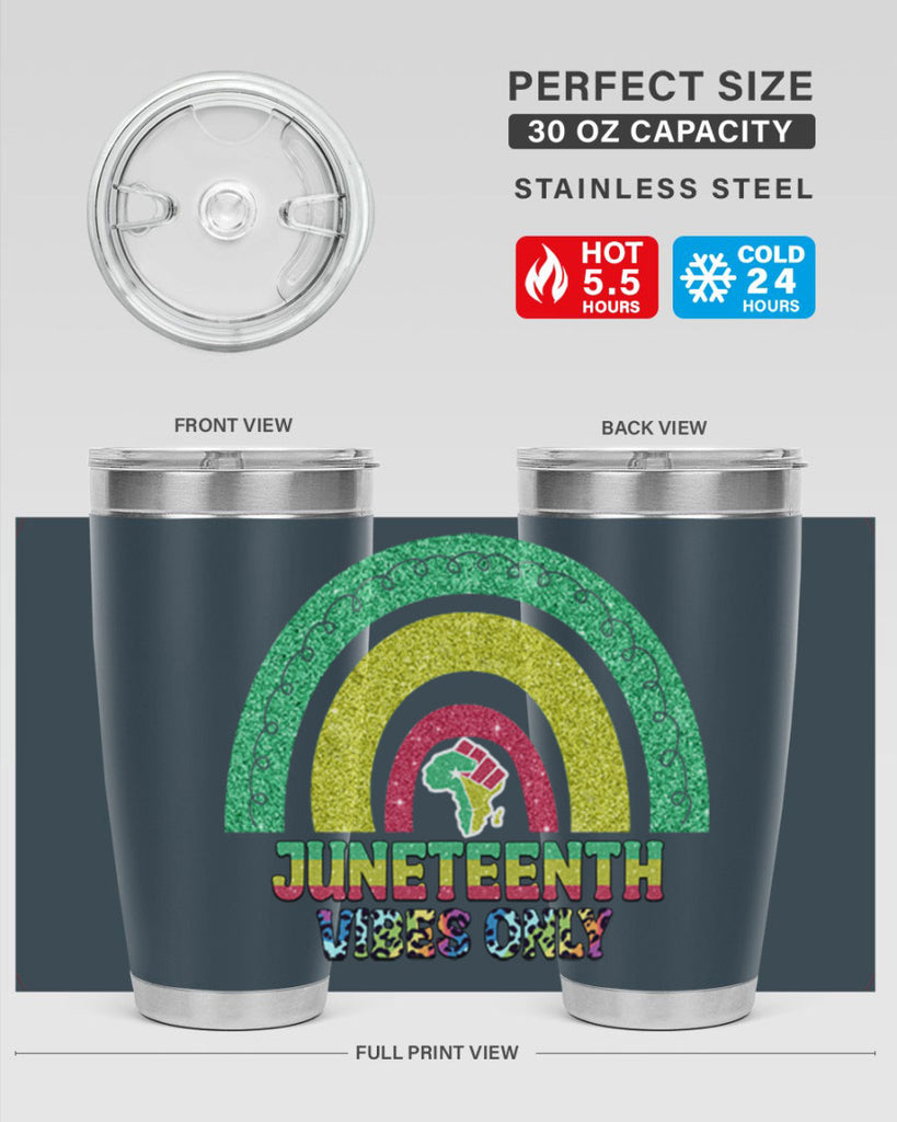 Juneteenth Vibes Only 5#- Juneteenth- tumbler
