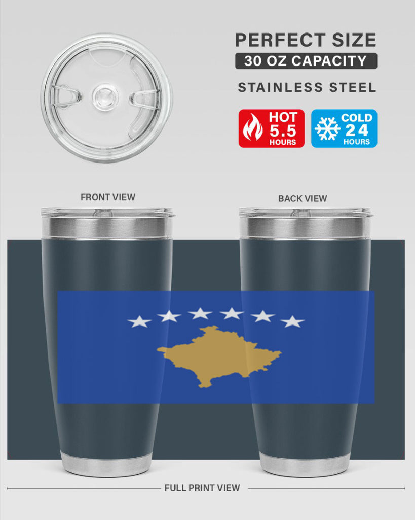 Kosovo 108#- world flags- Tumbler