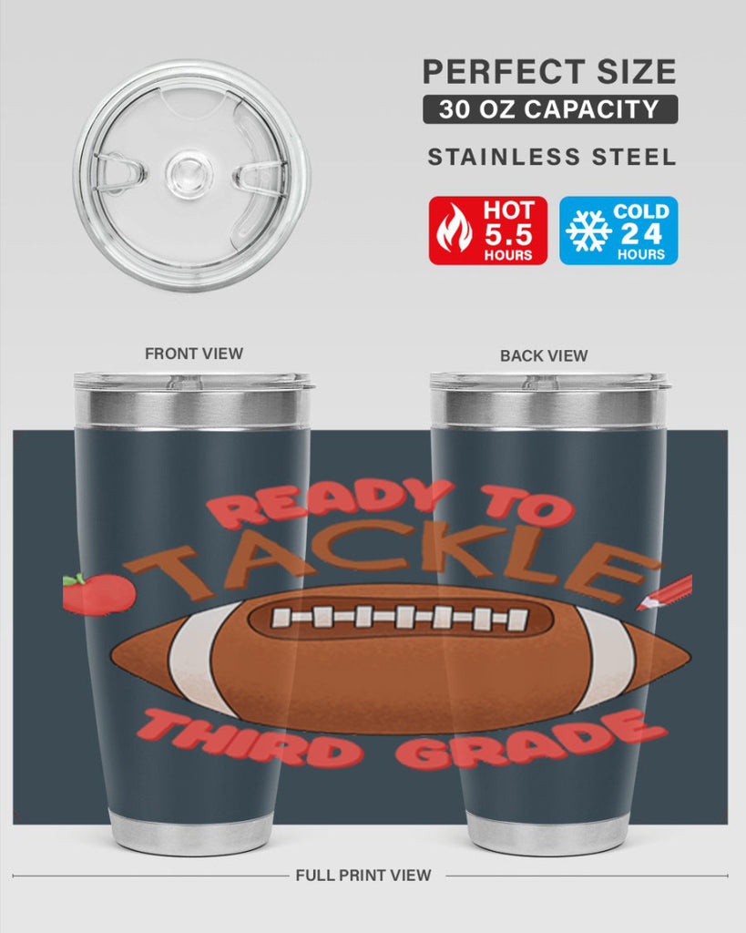 Ready to tackle 3rd Grade 22#- 3rd grade- Tumbler