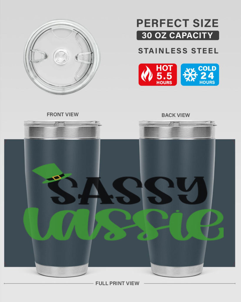 Sassy Iassie Style 34#- St Patricks Day- Tumbler