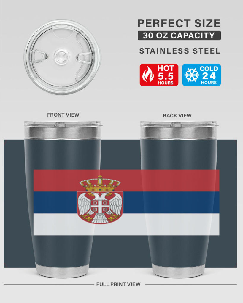 Serbia 44#- world flags- Tumbler