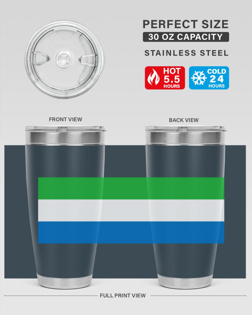 Sierra Leone 42#- world flags- Tumbler