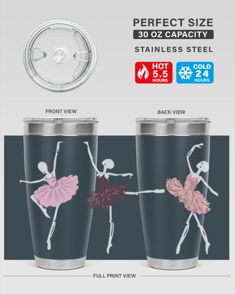 Skeleton Ballerinas Ballet Halloween Ballet 79#- ballet- Tumbler
