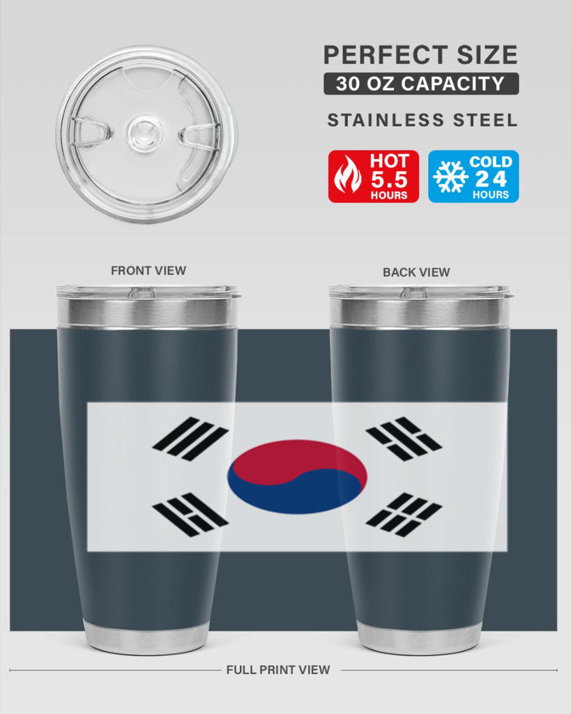 South Korea 35#- world flags- Tumbler