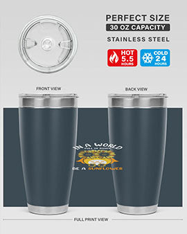 Sunflower Owl In A World A TurtleRabbit 18#- owl- Tumblers