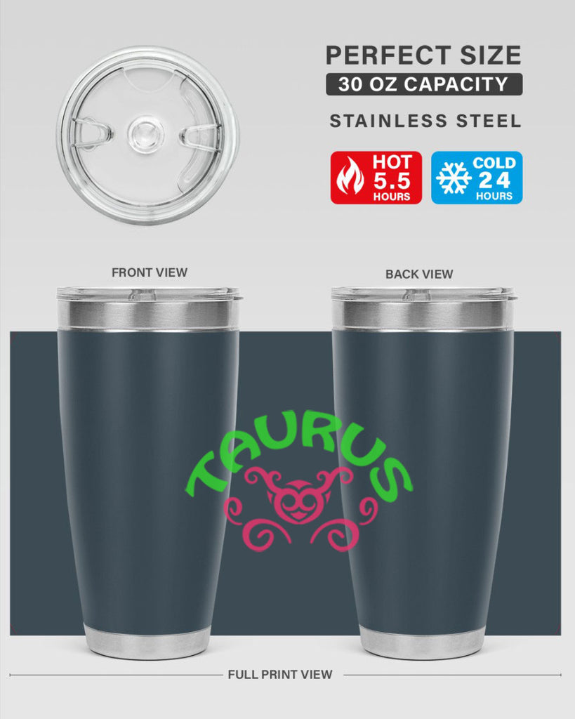Taurus 493#- zodiac- Tumbler