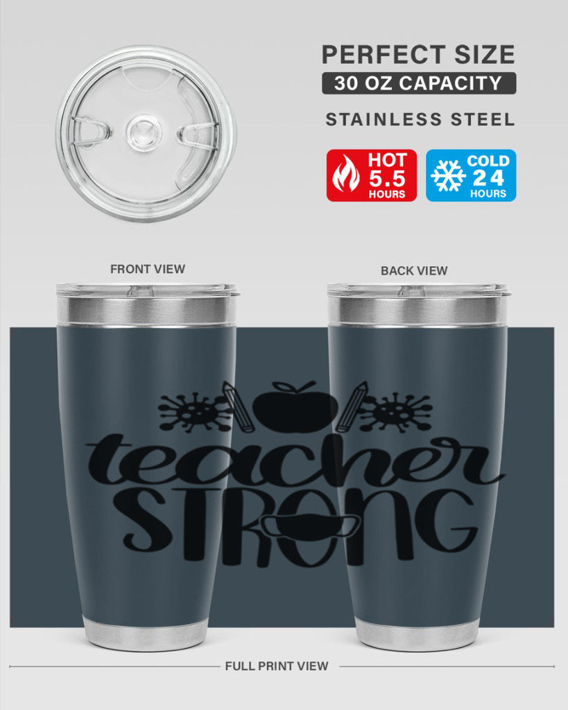 Teacher Strong Style 47#- teacher- tumbler