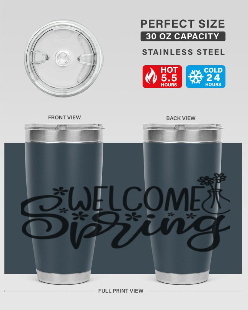 Welcome spring  design 599#- spring- Tumbler