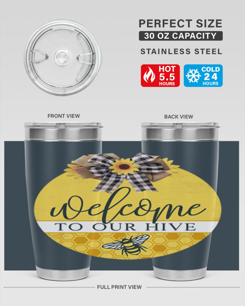 Welcome to our Hive complete yellow Mockup589#- spring- Tumbler