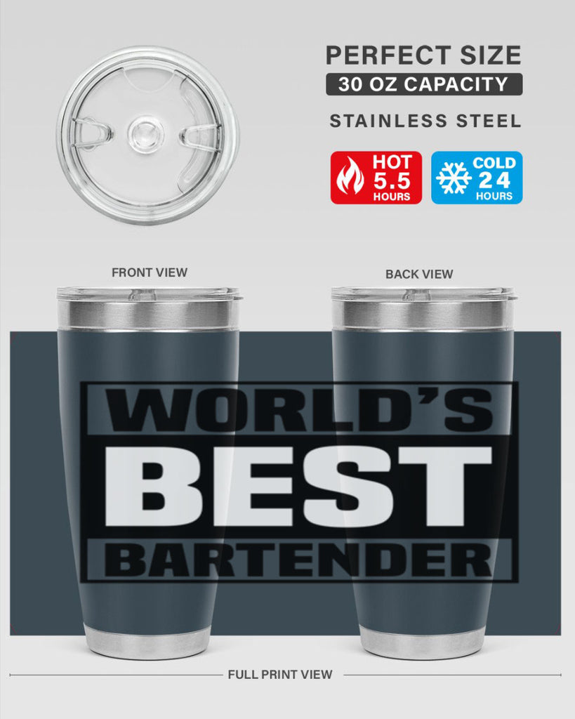 Worlds best Style 8#- bartender- tumbler