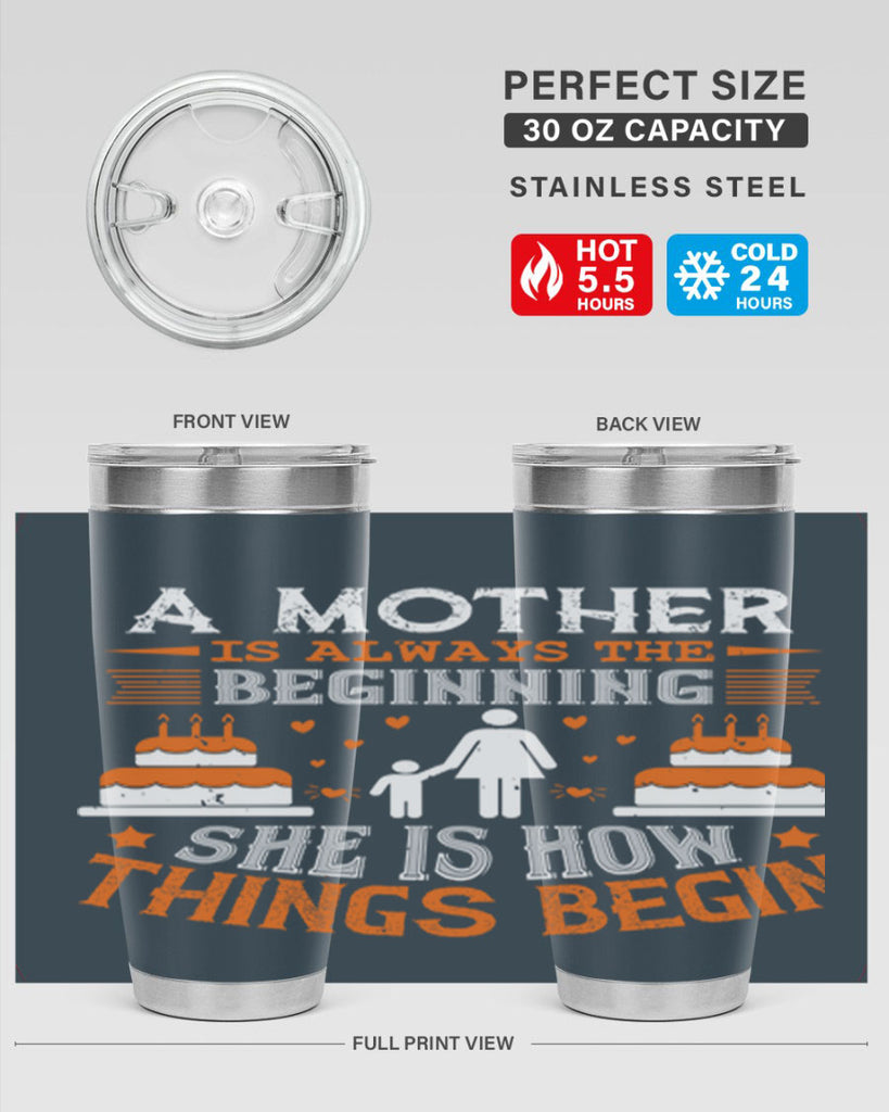 a mother is your first friend 12#- mothers day- Tumbler
