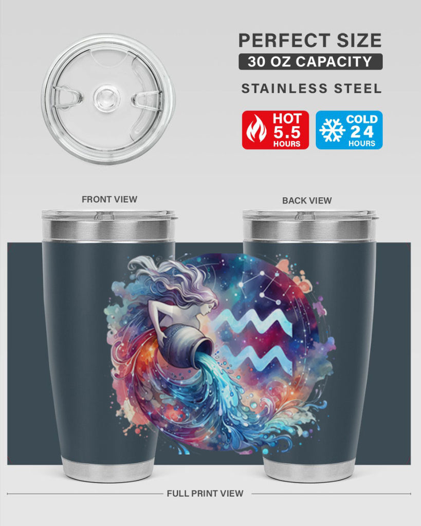 aquarius 90#- zodiac- Tumbler