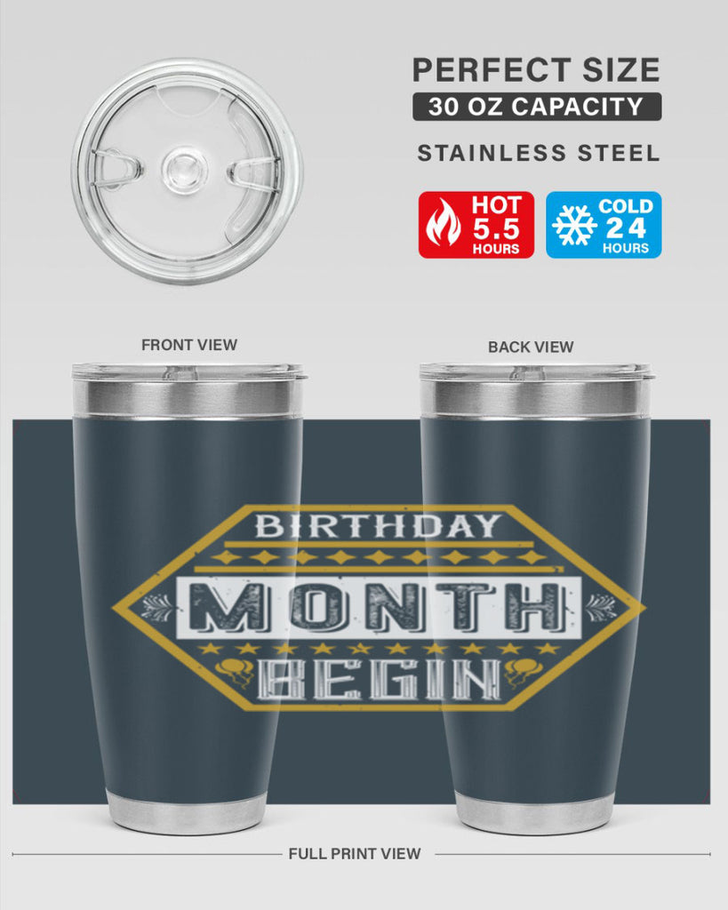 birthday month begin Style 9#- birthday- tumbler