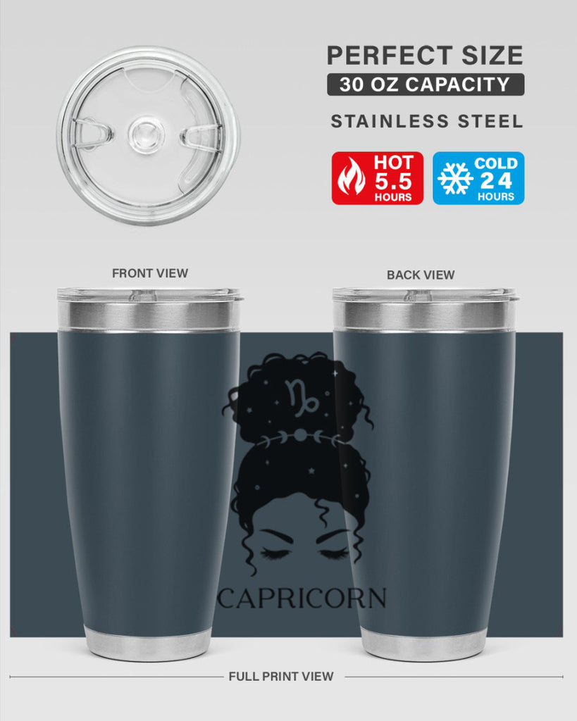 capricorn 204#- zodiac- Tumbler