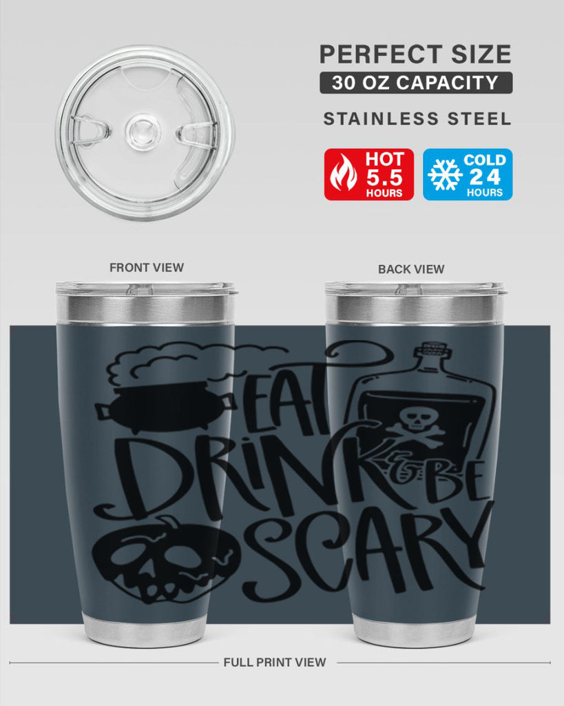 eat drink be scary 78#- halloween- Tumbler