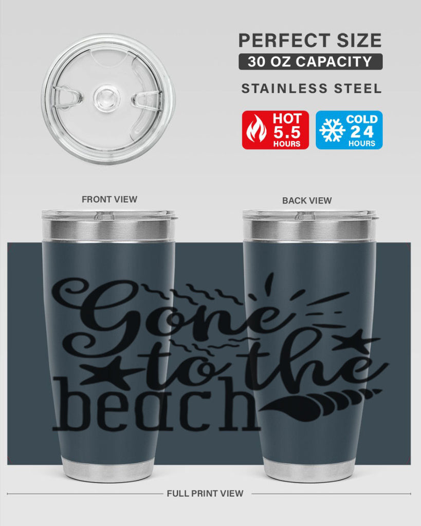gone to the beach Style 100#- summer- Tumbler