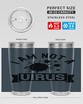 i am not a virus Style 35#- corona virus- Tumbler