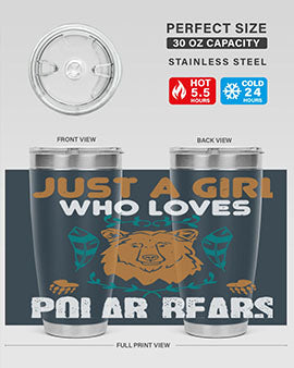 just a girl who loves polar bear 22#- Bears- Tumbler