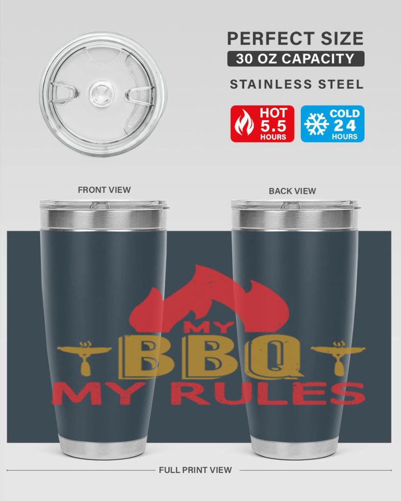 my bbq my ruless 21#- bbq- Tumbler