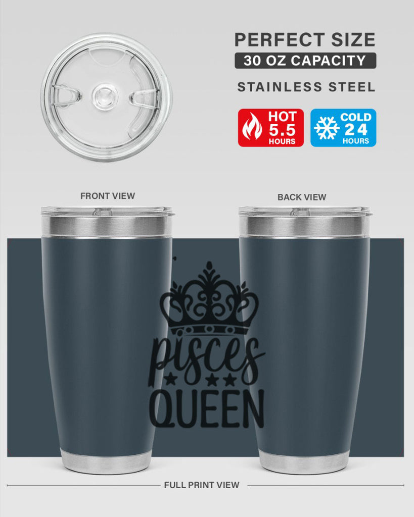 pisces queen 376#- zodiac- Tumbler