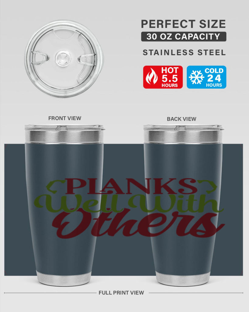 planks well with others 25#- gym- Tumbler