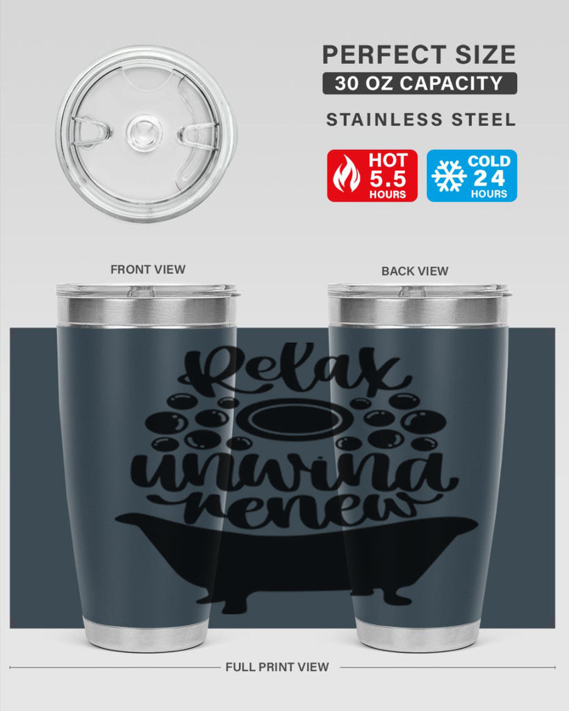 relax unwind renew 19#- bathroom- Tumbler