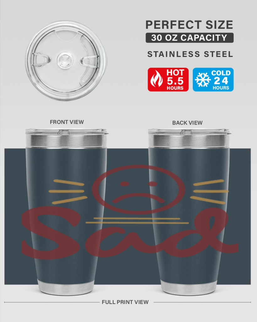 sad 5#- fathers day- Tumbler