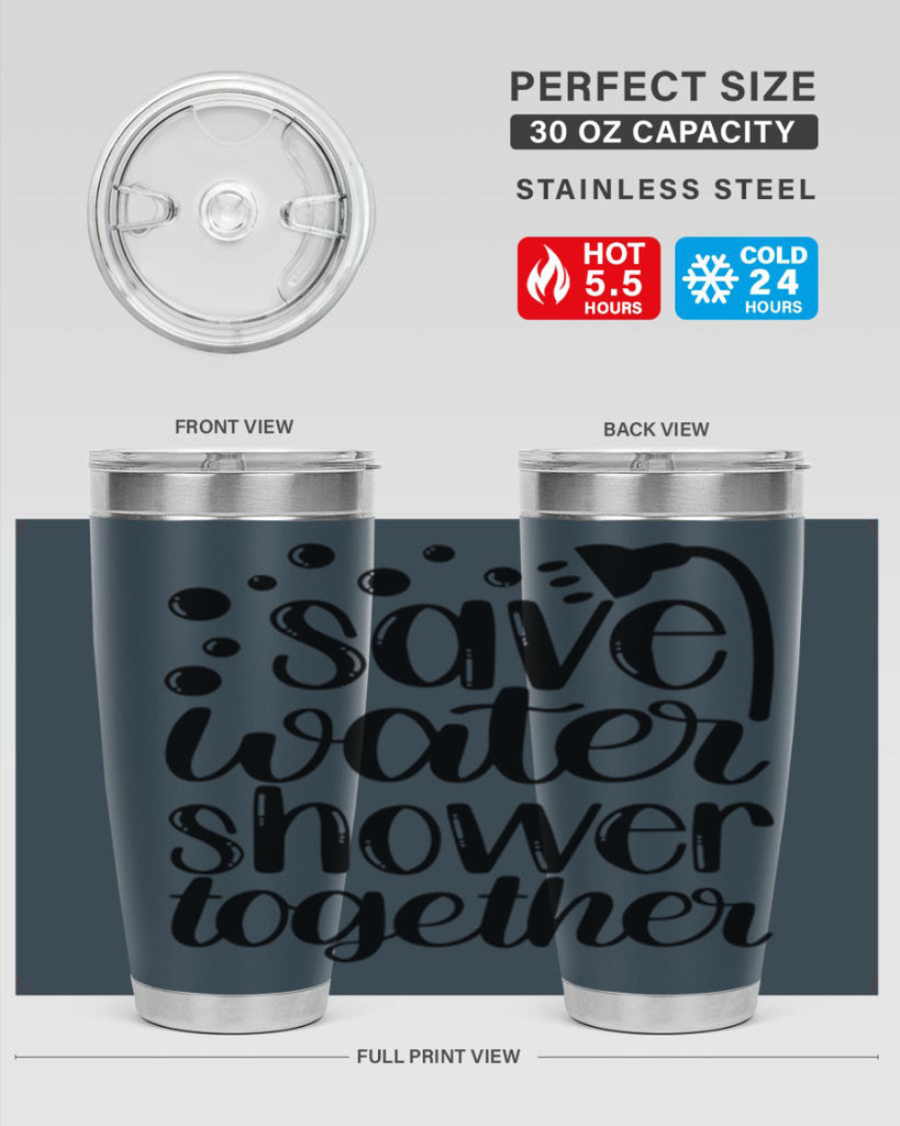 save water shower together 18#- bathroom- Tumbler