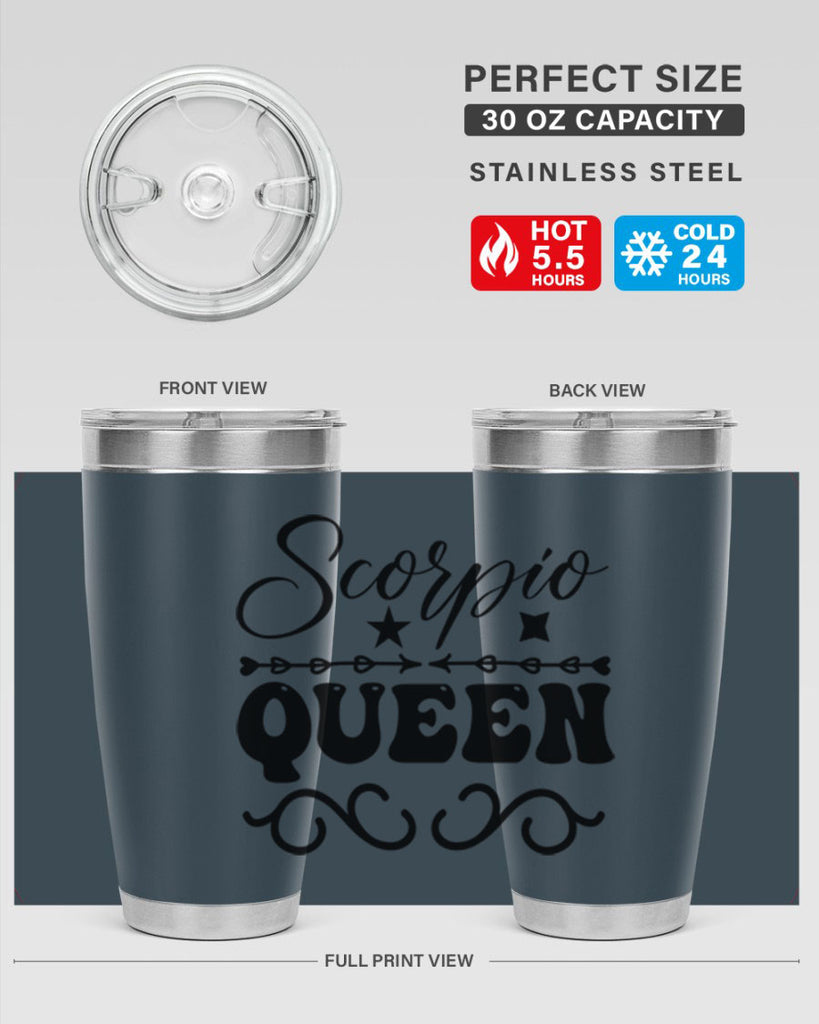 scorpio queen 447#- zodiac- Tumbler