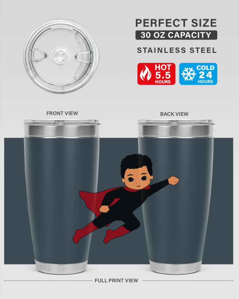 super kid 9#- black men - boys- tumbler