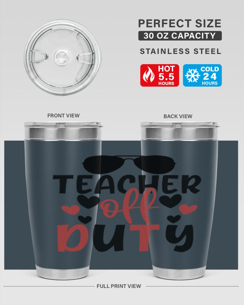 teacher off duty Style 205#- teacher- tumbler