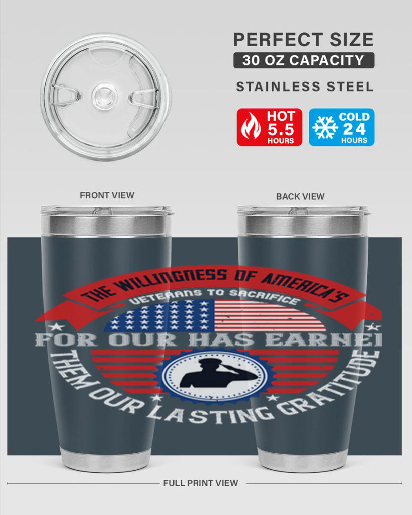 the willingness of americas 88#- Veterns Day- Tumbler