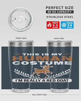 this is my human costume im really a red goat Style 1#- goat- Tumbler
