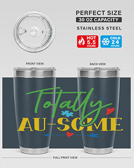 totally ausome Style 1#- autism- Tumbler
